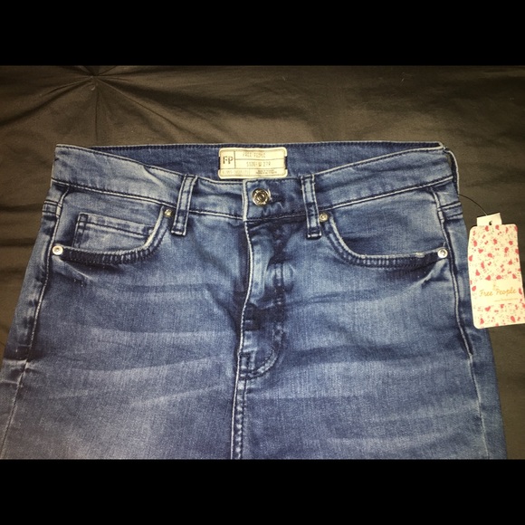 Free People High Rise Busted Skinny - Picture 3 of 6